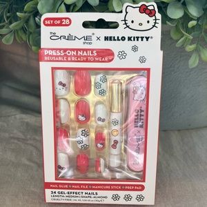 The Crème Shop x Hello Kitty Press On Nails Reusable & Ready To Wear